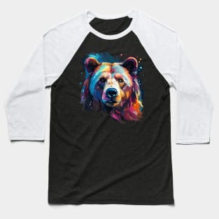 Polar Bear Rainbow Baseball T-Shirt